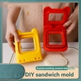 thumbnail image 3 of Cortador de Sándwich de Metal, Sellador, Cortador de Sándwich Cuadrado, Lonchera para Niños, Caja Bento Roja., 3 of 6