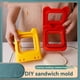 thumbnail image 3 of Cortador de Sándwich de Metal, Sellador, Cortador de Sándwich Cuadrado, Lonchera para Niños, Caja Bento Roja., 3 of 5