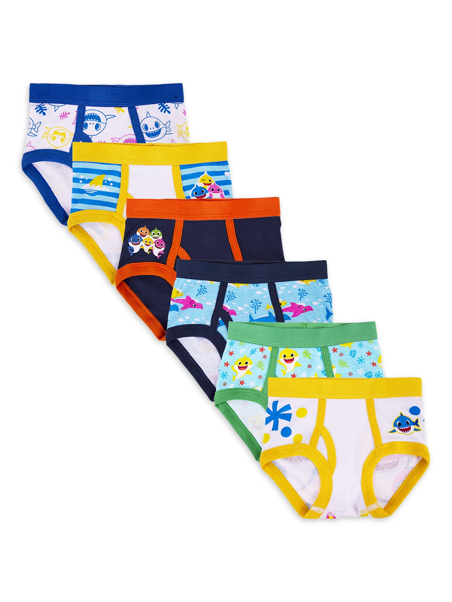 Baby Shark Toddler Boys' Underwear, 6 Pack Sizes 2T-4T - Walmart.com