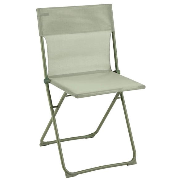 Lafuma Balcony II Colorblock Steel Patio Bistro Chair, Moss Green, Set of 2