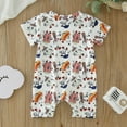 thumbnail image 4 of FDDMis Boys' Tracksuits Baby Boy Onesies Clothes for 1 Year Old Boy Boys Sweatsuits Size 6 Baby Bodysuits Long Sleeve Gymnastics Leotard Baby Girl Onsies 4t Onesies for Boys White Onesies 3-6, 4 of 4