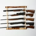 thumbnail image 4 of Rush Creek Creations Indoor 5 Rifle or Shotgun Pine Wall Storage Display Rack, 4 of 8