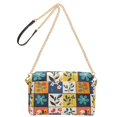 thumbnail image 2 of FORMRS Women Crossbody Purse with Chain Strap Vegan Leather Shoulder Handbag, Floral Patterns, 2 of 7