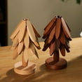 thumbnail image 5 of Wood Trivet Tree,Natural Tree Trivet Set,Wood Tree Trivet Set, Natural Tree Trivet Set Wooden Trivets & 1 Stand Like A Christmas,Foldable Kitchen Wooden,For Hotdishes Pot Bowl Teapot Hot Pot Holder, 5 of 7