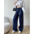 thumbnail image 2 of DcoolMoogl Women's Parachute Pants Cargo Trousers Elastic Waist Wide Leg Track Pants Y2k Clothing, 2 of 7