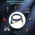 thumbnail image 3 of 6.35mm Amp Guitar Cable for Studio Monitor Electric Guitar, Keyboards, Mixers, 3 of 10