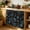Black, variant on Teal Leaves Fall Cabinet Dishwasher Hidden Curtains, Privacy Closet Door Curtain, Thanksgiving Botanical Rustic Black Adhesive Dust Proof Under Sink Skirt for Bathroom Kitchen 35"x35"