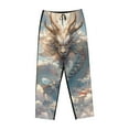 thumbnail image 6 of Fotbe Cool Cloud White Dragon Women's Pajama Pants,Sleepwear Pants,Pj Bottoms Drawstring And Pockets-Small, 6 of 7