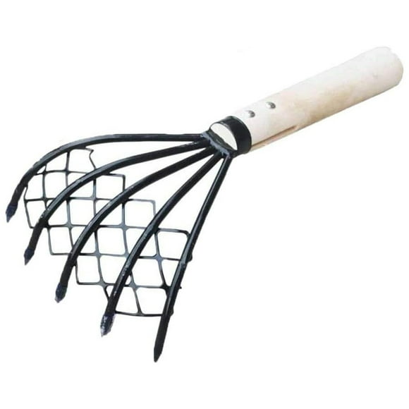 Seafood Tool, Non-Slip Wooden Handle: Garden Tools Sharp Claw Design For Quick Digging, Multipurpose Usage, Easy To Carry, Heavy Duty Digging, Durable, Environmentally Friendly Clam Digger