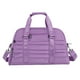 thumbnail image 3 of Bolsa deportiva de gimnasio, bolsa de viaje con compartimento para zapatos, ligera y ajustable. Púrpura claro, 3 of 9