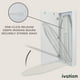thumbnail image 4 of Mueble de pared para tabla de planchar Ivation con espejo, color blanco, 4 of 8