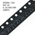 thumbnail image 4 of 100 Paquetes 40V 200mA 350mW SOT-23 2N3906 (2A) Transistor SMD Unidad de Transistor shamjiam Transistor 2N3906, 4 of 4