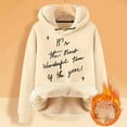 thumbnail image 4 of It's The Most Wonderful Time Of The Year Hoodies for Women Heavyweight Christmas Hooded Sweatshirt Pullover Tops, 4 of 5