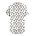 thumbnail image 3 of FrzhBrz Christmas Scrub Tops for Women Cute Xmas Print V Neck Nurse Scrubs Stretchy Working Uniform Workwear, 3 of 5