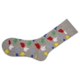 thumbnail image 6 of Sierra Socks Leaf Pattern Crew Cotton Socks (Shoe Size: 6-12, Gray), 6 of 6