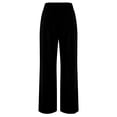 thumbnail image 5 of Diufon Womens Corduroy Pants Dressy Casual Button Elastic Waist Wide Leg Trousers with Pockets Fall Winter Fashion Clothes, 5 of 6