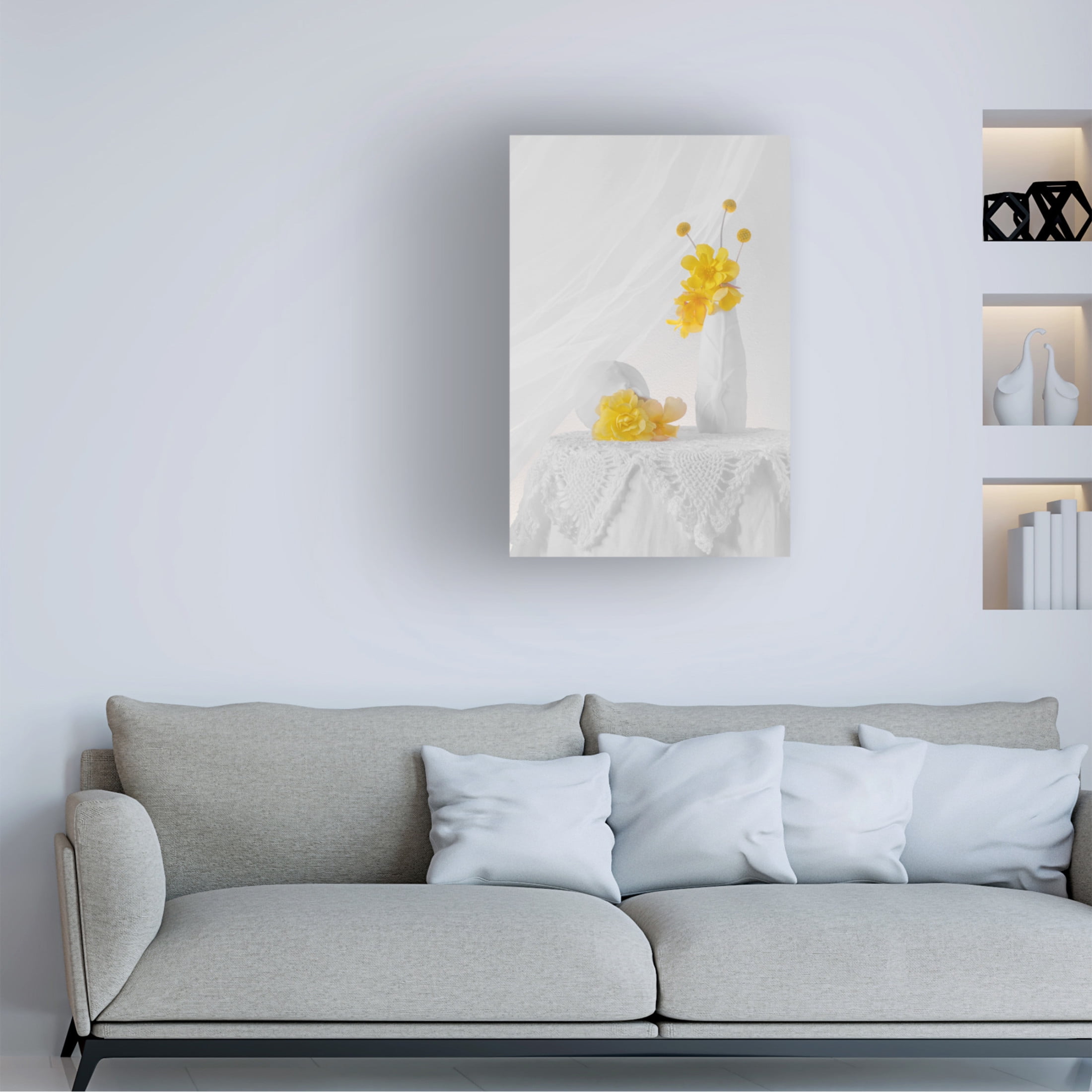 Canvas Wall Art - Lydia Jacobs 'A Bright Day' Wall Art for Living Room, Bedroom, or Office Décor by Trademark Fine Art - 30 x 47 Inches