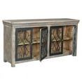 thumbnail image 3 of Crestview Mango Wood 4 Metal Door Cabinet In Parkview Grey Finish CVFNR699, 3 of 3