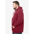 thumbnail image 3 of KingSize Men's Big & Tall Fleece Longer-Length Pullover Hoodie, 3 of 3