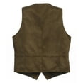thumbnail image 4 of Gioberti Men's 5 Button Faux Suede Vest, 4 of 6