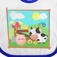 thumbnail image 4 of Inktastic Farm Animals with Cow, Chick and Pig Boys or Girls Baby Bib, 4 of 4