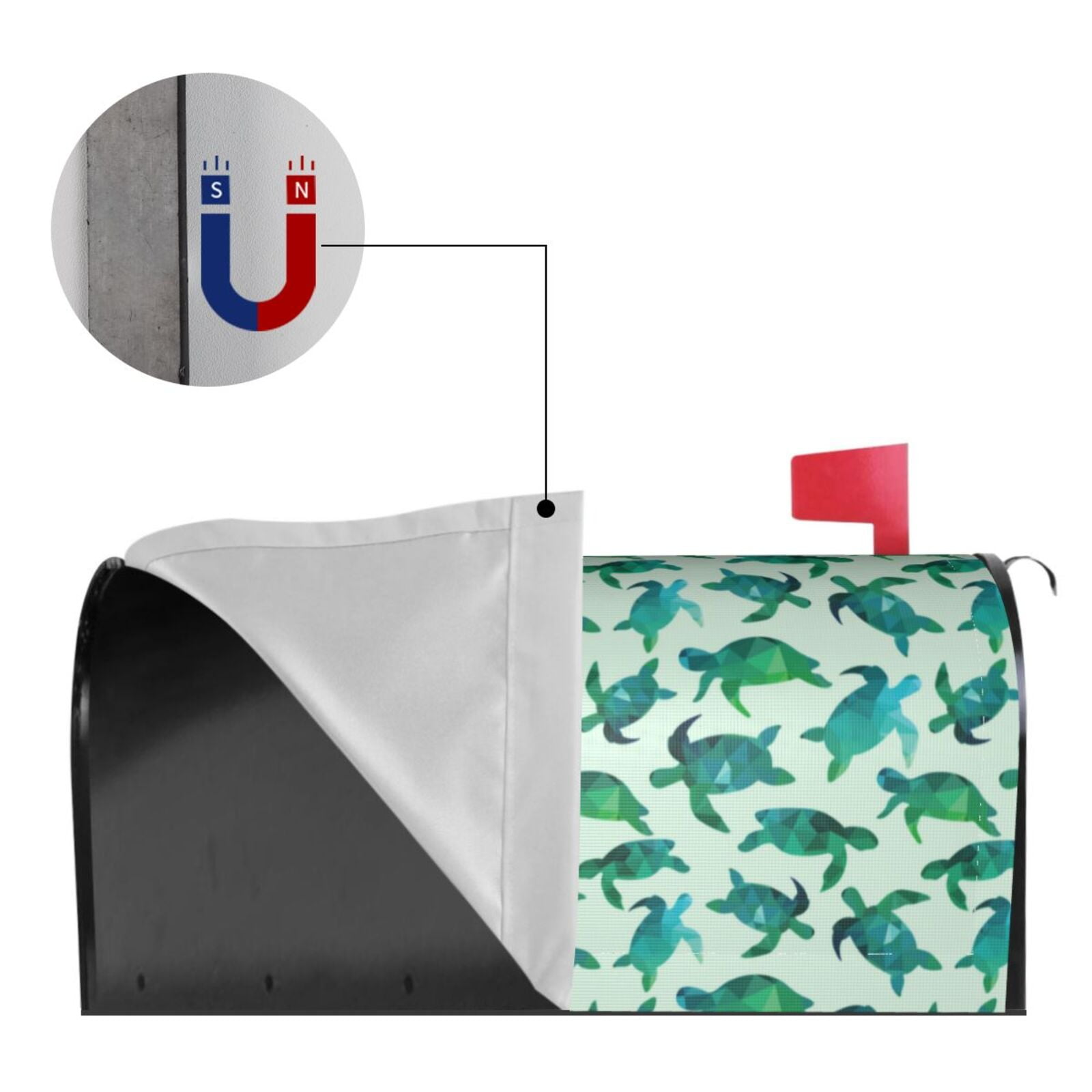 Kdxio Magnetic Mailbox Cover 21x18 in Mailbox Cover Outdoor Decoration Holiday Mailbox Covers for Home Garden Yard-21x18 in