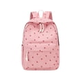 thumbnail image 2 of High School Corduroy Backpacks For Kids, Bright Vivid Color Spacious Storage Light Minimal Comfortable Casual School Backpack (Pink), 2 of 6