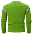thumbnail image 3 of PNTUTB Fashion Mens Casual Color-blocked Long Sleeve Knitted Turtleneck Warm Slim Fit Pullover Sweater, 3 of 4