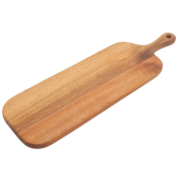 Handle Acacia Wood Cutting Board Solid Wooden Kitchen Tray Photo Props Serving Chopping Board Easy to Clean Decorative Rectangle
