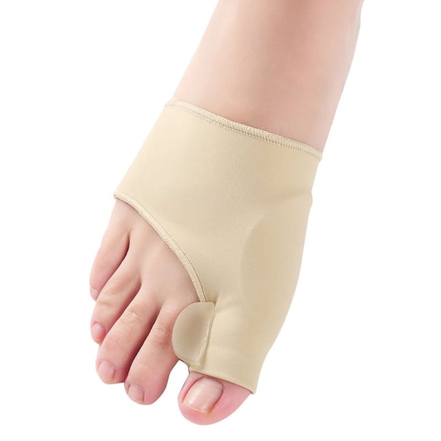 Corrector de juanetes y funda para alivio de juanetes - Paquete de 2 almohadillas de gel Funda Hallux Valgus - Calcetines para dedos con cojines para hombres y mujeres - Botín para juanetes