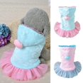 thumbnail image 3 of Ropa de disfraz para mascota Colco abrigo con capucha de encaje azul m, 3 of 8