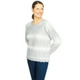 thumbnail image 3 of Alfred Dunner Womens Plus-Size  Casual Ombre Lightweight Sweater, 3 of 6