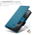 thumbnail image 6 of For Samsung Galaxy S26 Ultra 5G Wallet Case Flip Card Holder,PU Leather Side Buckle Magnetic Frosted Women Men Cover,Blue,For Galaxy S26 Ultra 5G, 6 of 7