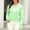 Green, variant on Amidoa Black Womens Sweater Long Sleeve Knit Crop Crew Neck Cute Floral Sweaters Womens Cardigan Sweaters L