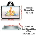 thumbnail image 4 of LSS 10.2 inch Laptop Sleeve Bag Carrying Case with Handle for 8" 8.9" 9" 10" 10.2" Apple MacBook, Acer, Asus, Dell, Hp, Music Notes, 4 of 4