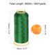 thumbnail image 2 of 3937 Yardas Poliéster Bordado Hilo Carretes Ahorro Kit, para Coser Máquina Bordar Evitar Hilo Colas Desenrollado, Profundo Verde Naranja Unique Bargains hilo, 2 of 6
