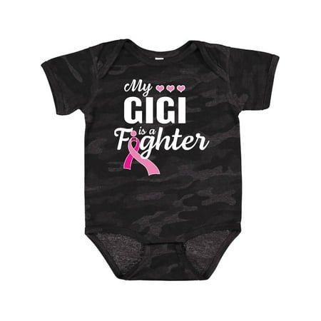 

Inktastic Breast Cancer Awareness My Gigi is a Fighter Gift Baby Boy or Baby Girl Bodysuit
