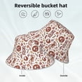 thumbnail image 3 of Kll Rabbit And Egg Bucket Hat for Women Men Packable Travel Beach Sun Hat Outdoor Rave Accessories Reflective Fisherman Cap, 3 of 6