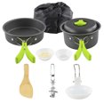 thumbnail image 1 of Camping Cookware Kit Outdoor Cooking Set Aluminum Equipment Outdoor Pot Travel Tableware Kitchen Hiking Picnic BBQ, 1 of 9