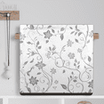 thumbnail image 6 of CURLYOOT Rustic Plant Grey Flower Cube Storage Bin, 13 x 13 x 13 Storage Cube Bins for Organizing, Fabric Foldable Closet Baskets with Handles for Closet, Shelves, Clothes, 6 of 7