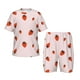 thumbnail image 1 of Balery Strawberry Conjunto de Pijama Infantil de Manga Corta con Estampado – Ropa de Dormir de Algodón Suave-Small, 1 of 6
