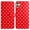 Red, variant on for Samsung Galaxy A05 Wallet Case with Wrist Strap - Faux Leather Flip Folio Phone Case with Card Holder Slot Kickstand Cute Aesthetic Small Round Dot Design for Women Ladies, White