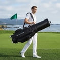 thumbnail image 4 of Toyandona Professional Golf Bag Black Nylon with Retractable Top and Spacious Storage, 4 of 11