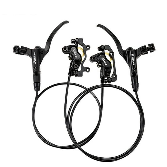ZOOM Mountain Bike Hydraulic Disc Brakes Set 4-Piston Brakes Adapter Fit E-Bikes/Fat Bike