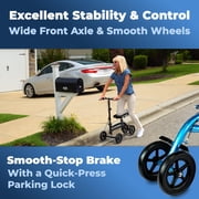 Economy KneeRover® Steerable Knee Scooter Black (MatteBlack)