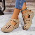 thumbnail image 4 of IUJSOY Platform Sandals for Women 2025 Closed Toe Fisherman Wedge Sandals Slingback Beach Shoes, 4 of 7
