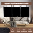 thumbnail image 6 of YASRKML Room Divider, 3 Panel Folding Privacy Screen for Office, Room Divider Screen Freestanding Partition Room Separators Fabric Panel 102"x71.3", Black, 6 of 6