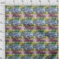 thumbnail image 3 of oneOone Polyester Lycra Lime Green Fabric Abstracts Craft Projects Decor Fabric Printed By The Yard 56 Inch Wide, 3 of 5