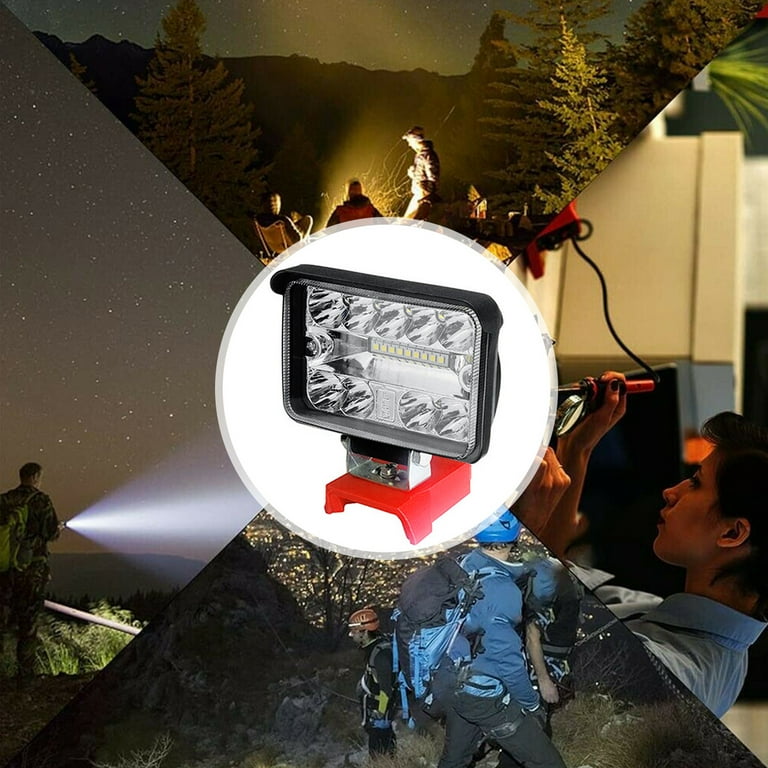 Odomy 3 Inch LED Work Light for Milwaukee M18 20V Lithium Batteries Super Bright 180 Degree Rotation Portable Handheld Flashlight for Camping Odomy 3 Inch LED Work Light for Milwaukee M18 20V Lithium Batteries Super Bright 180 Degree Rotation Portable Handheld Flashlight for Camping