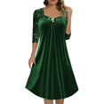 thumbnail image 1 of Vestido elegante de lentejuelas de otoño para mujer - Mezcla de poliéster y spandex, tallas S-XXL - Corte holgado para fiestas y ocasiones nocturnas, 1 of 5